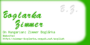 boglarka zimmer business card